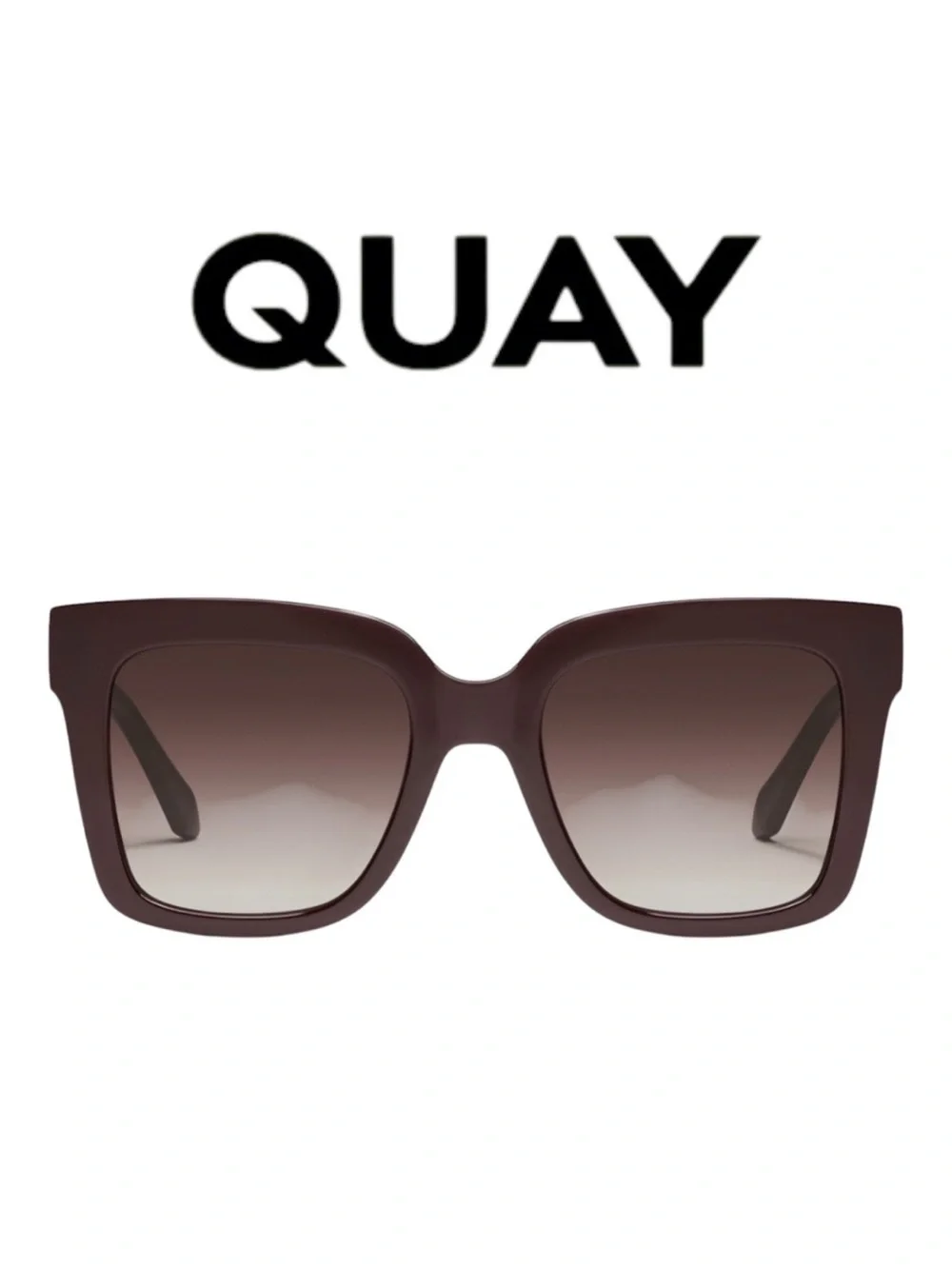 *NWT* QUAY Australia Icy Black Gradient Sunglasses